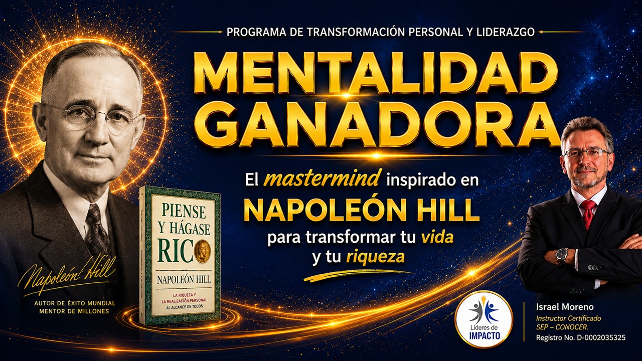 MENTALIDAD GANADORA: Mastermind inspirado en Napoleón Hill.